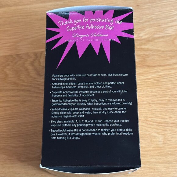 Fashion Forms Superlite Adhesive Strapless Backless Bra, Nude, DD - Picture 2 of 16